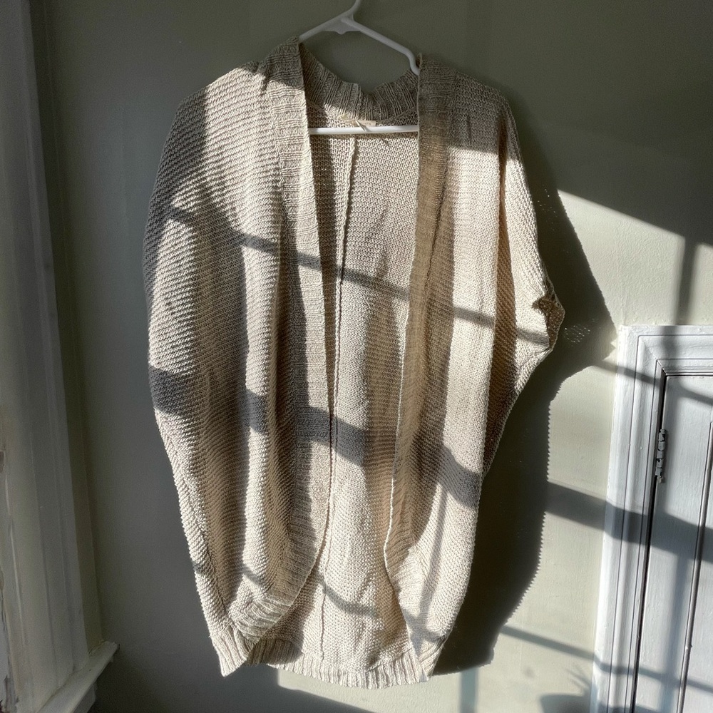 Oversized Eileen Fisher Short Sleeve Cardigan